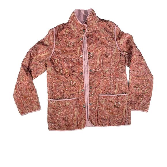 Liz Claiborne Jackets & Blazers - Liz Claiborne | Reversible Quilted Coat in Pink and Paisley | Medium